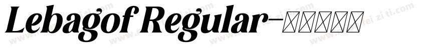 Lebagof Regular字体转换